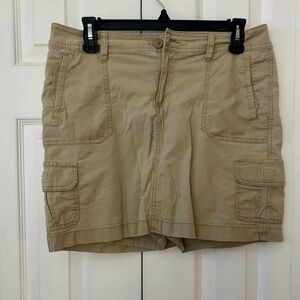 St. John's Bay Tan Cargo Skort